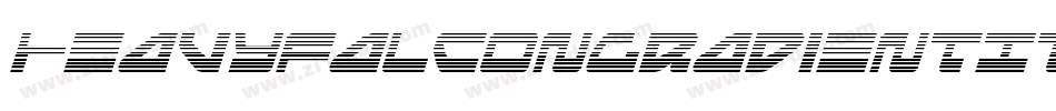 HeavyFalconGradientItalic-qzp5字体转换