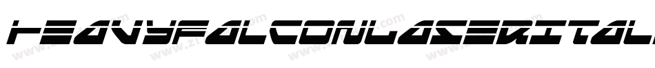 HeavyFalconLaserItalic-zzG4字体转换