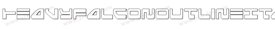 HeavyFalconOutlineItalic-pzDO字体转换