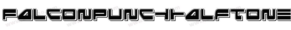 FalconPunchHalftone-lyme字体转换