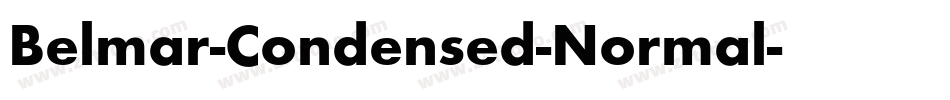 Belmar-Condensed-Normal字体转换