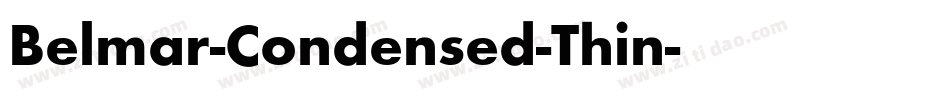 Belmar-Condensed-Thin字体转换
