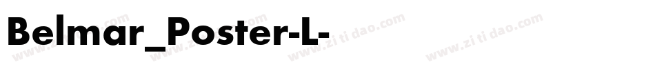 Belmar_Poster-L字体转换