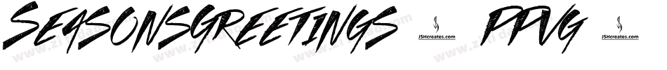 SeasonsGreetings-PPvg字体转换
