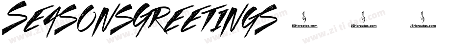 SeasonsGreetings字体转换