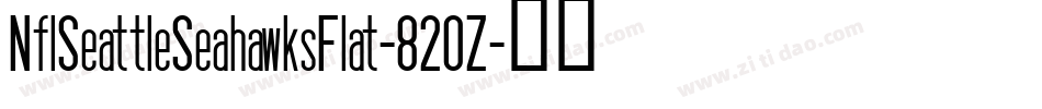 NflSeattleSeahawksFlat-82OZ字体转换