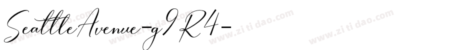 SeattleAvenue-g9R4字体转换