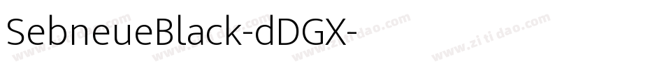 SebneueBlack-dDGX字体转换