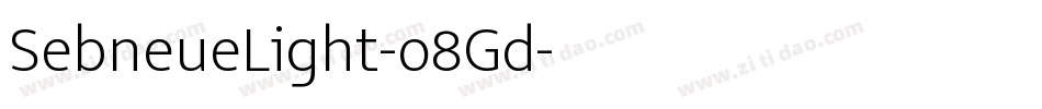 SebneueLight-o8Gd字体转换