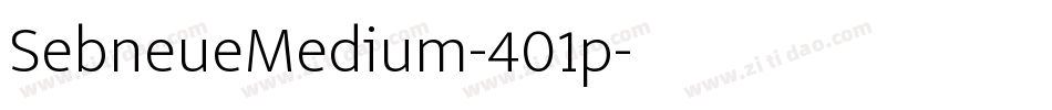 SebneueMedium-401p字体转换