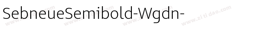 SebneueSemibold-Wgdn字体转换