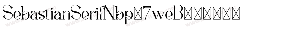 SebastianSerifNbp-7weB字体转换