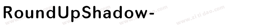RoundUpShadow字体转换