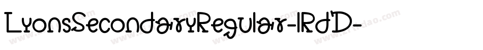 LyonsSecondaryRegular-lRdD字体转换
