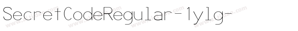 SecretCodeRegular-1ylg字体转换