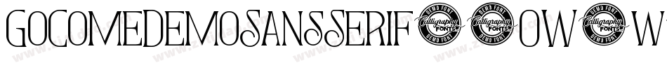 GoComeDemoSansSerif-2OW6w字体转换