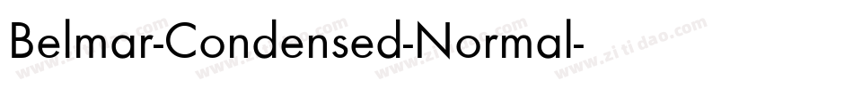 Belmar-Condensed-Normal字体转换