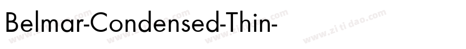 Belmar-Condensed-Thin字体转换