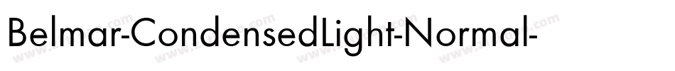 Belmar-CondensedLight-Normal字体转换