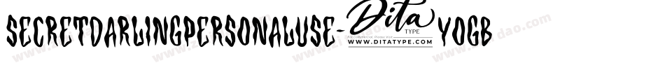 SecretDarlingPersonalUse-9YoGB字体转换