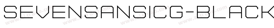 SevenSansICG-Black字体转换