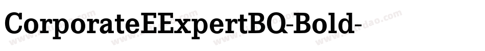 CorporateEExpertBQ-Bold字体转换