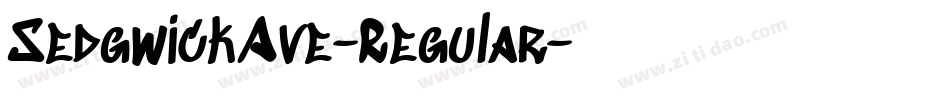 SedgwickAve-Regular字体转换