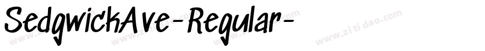 SedgwickAve-Regular字体转换