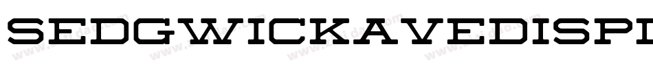SedgwickAveDisplay-Regular字体转换