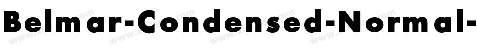 Belmar-Condensed-Normal字体转换