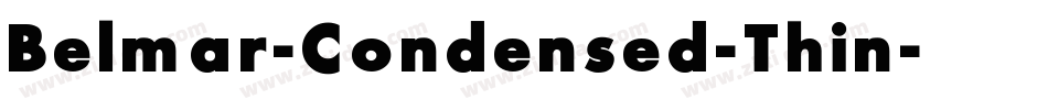 Belmar-Condensed-Thin字体转换