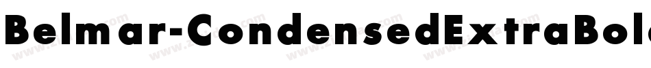 Belmar-CondensedExtraBold-Th字体转换