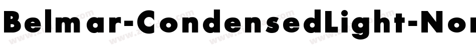Belmar-CondensedLight-Normal字体转换