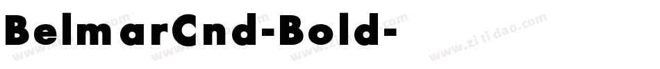 BelmarCnd-Bold字体转换