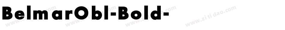 BelmarObl-Bold字体转换