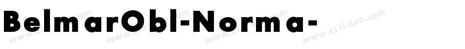 BelmarObl-Norma字体转换