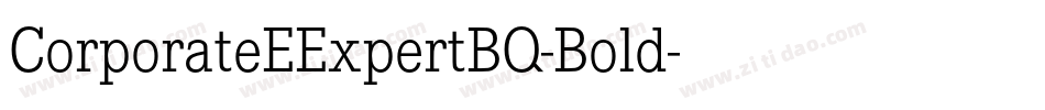 CorporateEExpertBQ-Bold字体转换