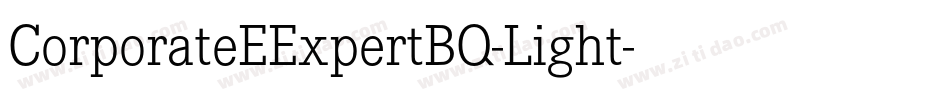 CorporateEExpertBQ-Light字体转换