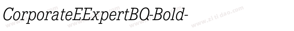 CorporateEExpertBQ-Bold字体转换