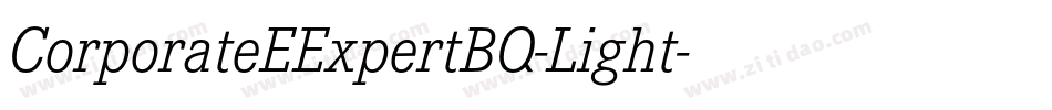 CorporateEExpertBQ-Light字体转换