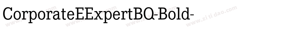 CorporateEExpertBQ-Bold字体转换