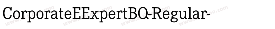CorporateEExpertBQ-Regular字体转换