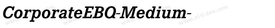 CorporateEBQ-Medium字体转换
