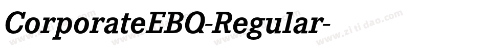 CorporateEBQ-Regular字体转换