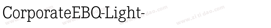 CorporateEBQ-Light字体转换