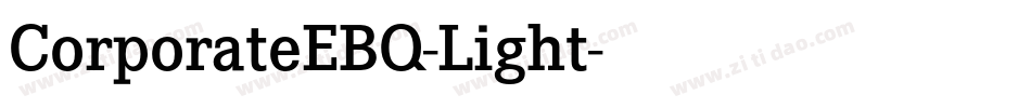 CorporateEBQ-Light字体转换