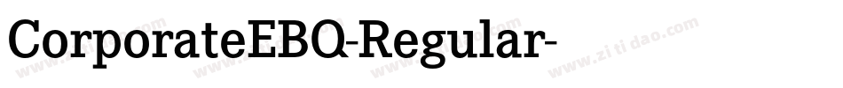 CorporateEBQ-Regular字体转换