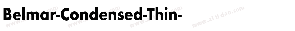 Belmar-Condensed-Thin字体转换