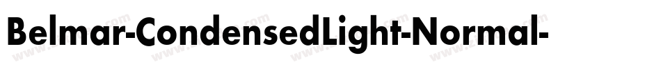 Belmar-CondensedLight-Normal字体转换