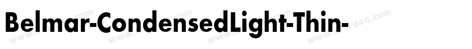 Belmar-CondensedLight-Thin字体转换